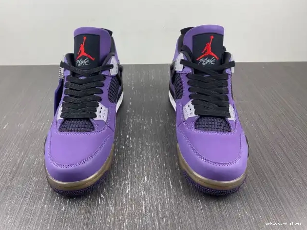 Cheap Jordan and LN4 Scott Family) Retro 4 Purple Travis 766296 (Friends 0512